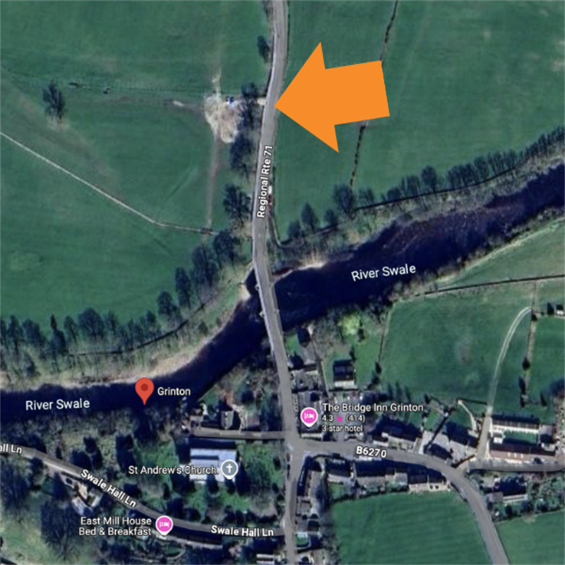 Meet at Swaledale Festival Car Park by Grinton Bridge